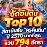 10อันดับครูคืนถิ่น2570