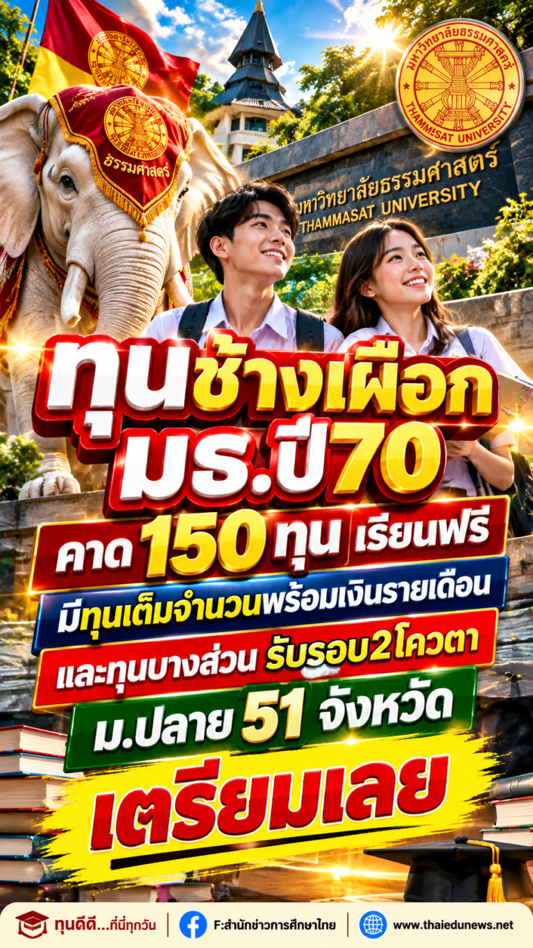 ทุนช้างเผือกธรรมศาสตร์2570