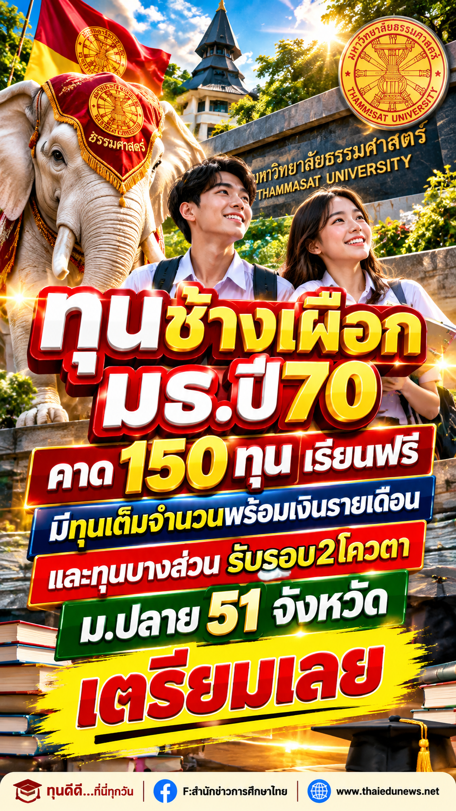 ทุนช้างเผือกธรรมศาสตร์2570